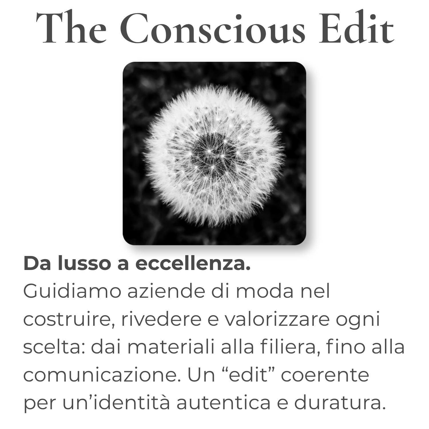 Edit sustainaLAB The Conscious Edit